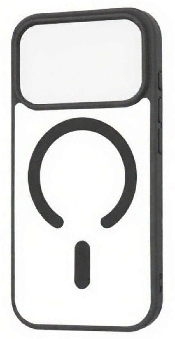 Techsuit iPhone 17 Pro MagSafe Pro Θήκη με Πλαίσιο Σιλικόνης Διάφανη - Black