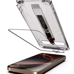 iPhone 17 Air Προστασία Οθόνης με Μαύρο Περίγραμμα Techsuit TitanGlass Full Face Tempered Glass