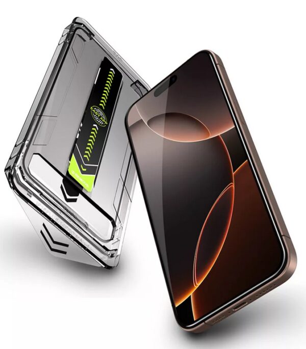 iPhone 17 Air Προστασία Οθόνης με Μαύρο Περίγραμμα Techsuit TitanGlass Full Face Tempered Glass