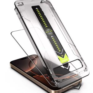 iPhone 17 Air Προστασία Οθόνης με Μαύρο Περίγραμμα Techsuit TitanGlass Full Face Tempered Glass