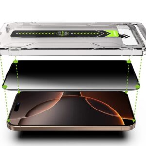 iPhone 17 Air Προστασία Οθόνης Φιμέ Techsuit TitanGlass Privacy Full Glue Tempered Glass