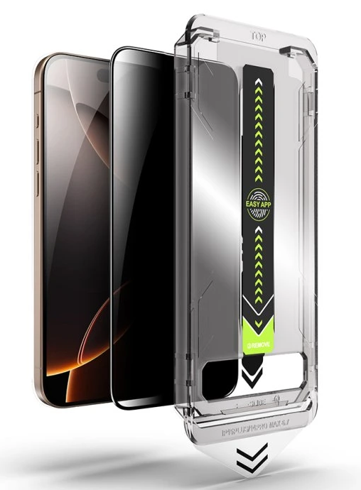 iPhone 17 Air Προστασία Οθόνης Φιμέ Techsuit TitanGlass Privacy Full Glue Tempered Glass