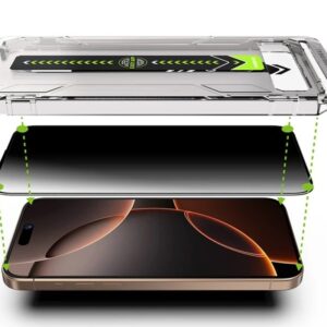 iPhone 16 Pro / 17 Προστασία Οθόνης Techsuit TitanGlass Privacy Full Face Tempered Glass