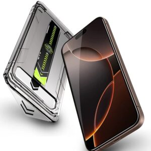 iPhone 17 Pro Max Προστασία Οθόνης με Μαύρο Περίγραμμα Techsuit TitanGlass Full Face Tempered Glass