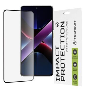 iPhone 17 Προστασία Οθόνης με Μαύρο Περίγραμμα Techsuit 111D Full Glue Tempered Glass