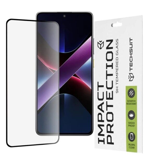 iPhone 17 Προστασία Οθόνης με Μαύρο Περίγραμμα Techsuit 111D Full Glue Tempered Glass