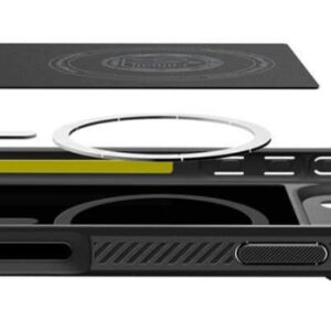 Spigen iPhone 17 Pro Max MagSafe Matte Rugged Armor Θήκη Σιλικόνης - Black