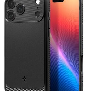 Spigen iPhone 17 Pro Max MagSafe Matte Rugged Armor Θήκη Σιλικόνης - Black