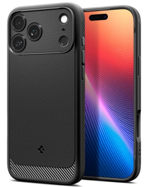 Spigen iPhone 17 Pro Max MagSafe Matte Rugged Armor Θήκη Σιλικόνης - Black