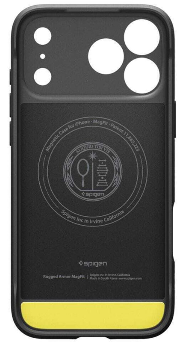 Spigen iPhone 17 Pro Max MagSafe Matte Rugged Armor Θήκη Σιλικόνης - Black