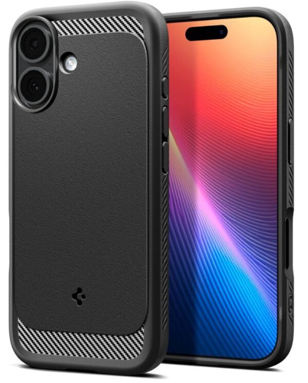 Spigen iPhone 17 Rugged Armor MagFit Θήκη Σιλικόνης - Black ACS10367