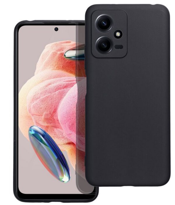 Forcell Xiaomi Redmi Note 12 5G Matte Θήκη Σιλικόνης - Black