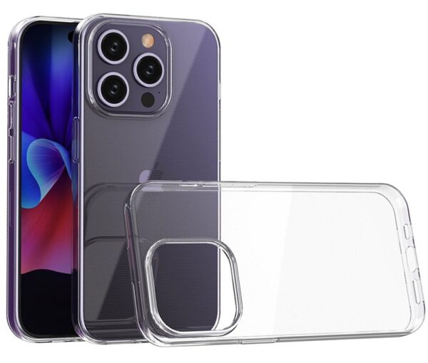 Forcell iPhone 15 Pro Θήκη Σιλικόνης TPU 2mm - Διάφανη