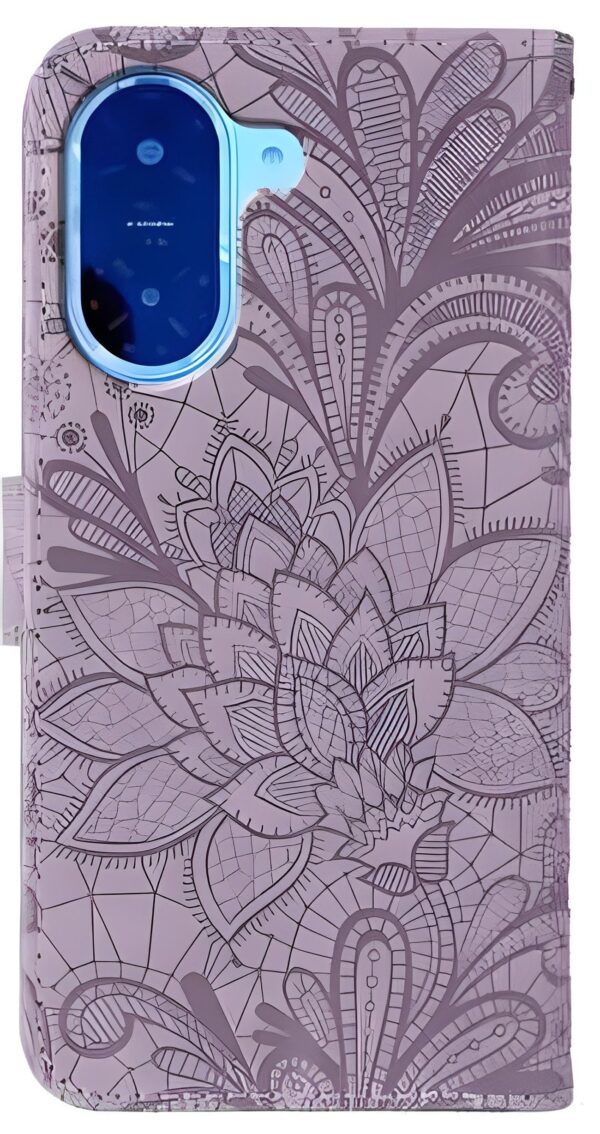 Tel1 Xiaomi Redmi A5 4G Lace Flower Embossing Θήκη Βιβλίο - Purple