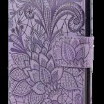 Tel1 Xiaomi Redmi A5 4G Lace Flower Embossing Θήκη Βιβλίο - Purple
