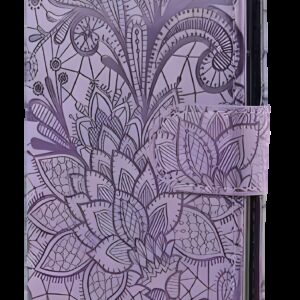 Tel1 Xiaomi Redmi A5 4G Lace Flower Embossing Θήκη Βιβλίο - Purple