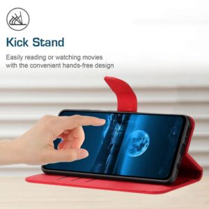 Tel1 Xiaomi Redmi A5 4G Stitching Embossed Θήκη Βιβλίο - Red