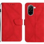 Tel1 Xiaomi Redmi A5 4G Stitching Embossed Θήκη Βιβλίο - Red