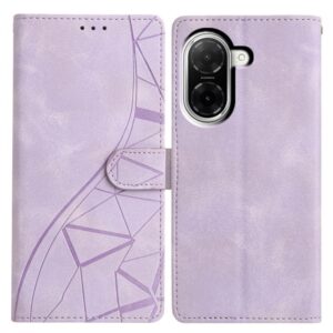 Tel1 Xiaomi Redmi A5 4G Lace Triangles Embossed Θήκη Βιβλίο - Purple
