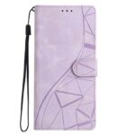 Tel1 Xiaomi Redmi A5 4G Lace Triangles Embossed Θήκη Βιβλίο - Purple