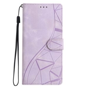 Tel1 Xiaomi Redmi A5 4G Lace Triangles Embossed Θήκη Βιβλίο - Purple