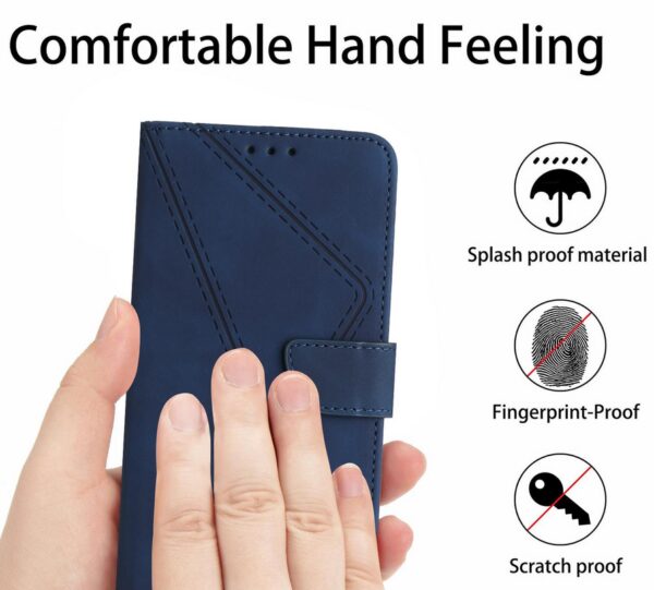 Tel1 Xiaomi Redmi A5 4G Stitching Embossed Θήκη Βιβλίο - Blue