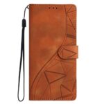 Tel1 Xiaomi Redmi A5 4G Lace Triangles Embossed Θήκη Βιβλίο - Brown