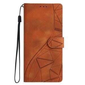 Tel1 Xiaomi Redmi A5 4G Lace Triangles Embossed Θήκη Βιβλίο - Brown