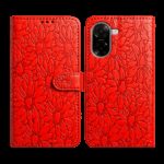 Tel1 Xiaomi Redmi A5 4G Daisy Embossed Θήκη Βιβλίο - Red