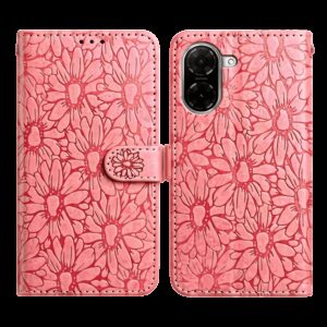Tel1 Xiaomi Redmi A5 4G Daisy Embossed Θήκη Βιβλίο - Pink