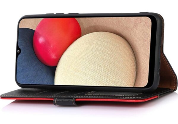 KHAZNEH Xiaomi Redmi A5 4G RFID Litchi Θήκη Βιβλίο - Black Red