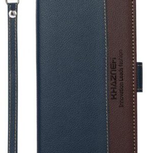 KHAZNEH Xiaomi Redmi A5 4G RFID Litchi Leather Θήκη Βιβλίο - Blue Brown