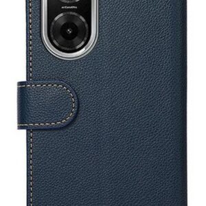 KHAZNEH Xiaomi Redmi A5 4G RFID Litchi Leather Θήκη Βιβλίο - Blue Brown