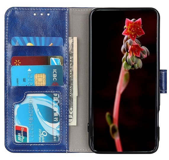 Tel1 Xiaomi Redmi A5 4G Retro Crazy Horse Θήκη Βιβλίο - Blue