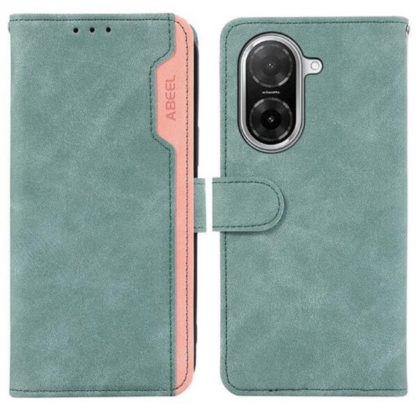 ABEEL Xiaomi Redmi A5 4G Color Block Θήκη Βιβλίο - Green Pink