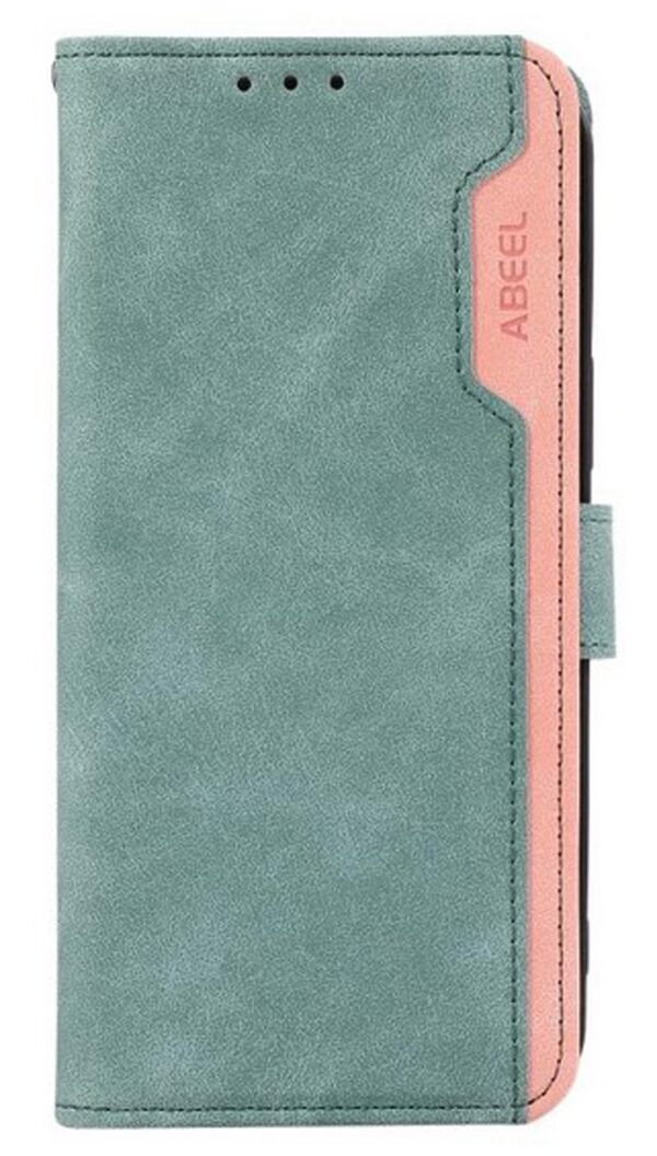 ABEEL Xiaomi Redmi A5 4G Color Block Θήκη Βιβλίο - Green Pink