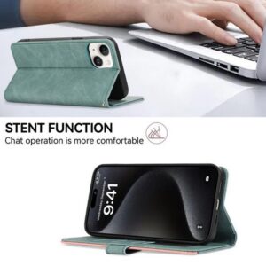 ABEEL Xiaomi Redmi A5 4G Color Block Θήκη Βιβλίο - Green Pink