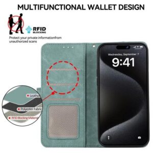 ABEEL Xiaomi Redmi A5 4G Color Block Θήκη Βιβλίο - Green Pink