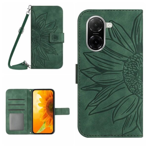 Tel1 Xiaomi Redmi A5 4G Sun Flower Θήκη Βιβλίο - Green