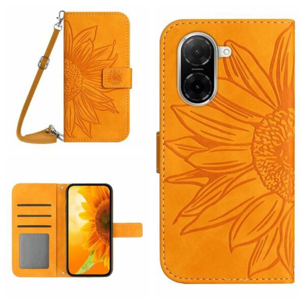 Tel1 Xiaomi Redmi A5 4G Sun Flower Θήκη Βιβλίο - Orange