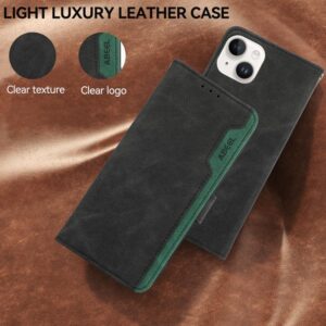 ABEEL Xiaomi Redmi A5 4G Color Block Θήκη Βιβλίο - Black Green