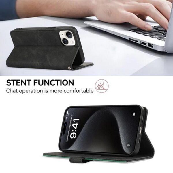 ABEEL Xiaomi Redmi A5 4G Color Block Θήκη Βιβλίο - Black Green