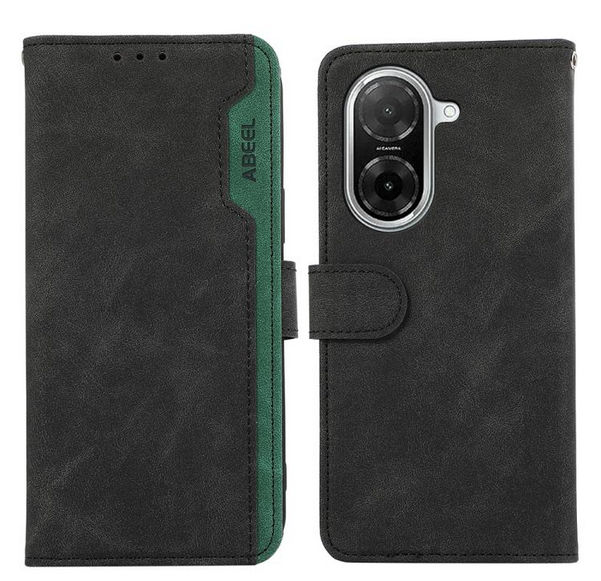 ABEEL Xiaomi Redmi A5 4G Color Block Θήκη Βιβλίο - Black Green ABEEL Xiaomi Redmi A5 4G Color Block Θήκη Βιβλίο - Black Green