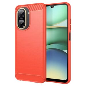 Forcell Xiaomi Redmi A5 4G Brushed Carbon Θήκη Σιλικόνης - Light Red