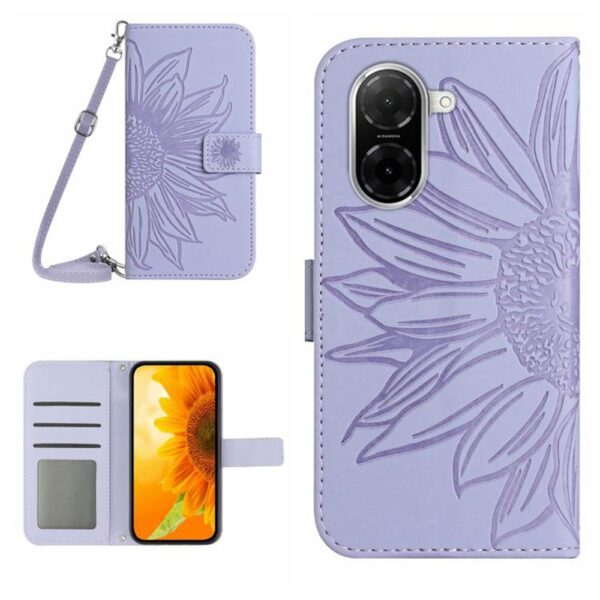 Tel1 Xiaomi Redmi A5 4G Sun Flower Θήκη Βιβλίο - Purple