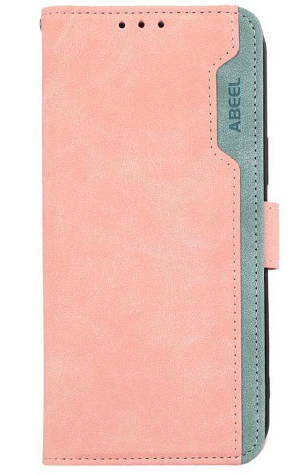 ABEEL Xiaomi Redmi A5 4G Color Block Θήκη Βιβλίο - Pink Green