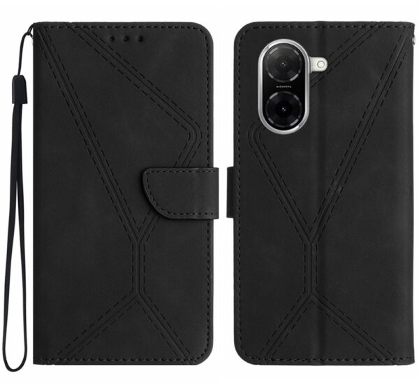 Tel1 Xiaomi Redmi A5 4G Stitching Embossed Θήκη Βιβλίο - Black