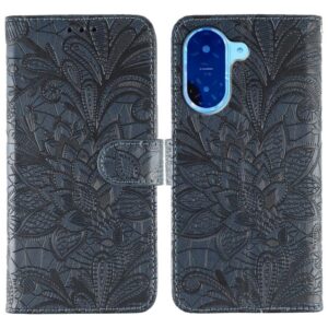 Tel1 Xiaomi Redmi A5 4G Lace Flower Embossing Θήκη Βιβλίο - Blue