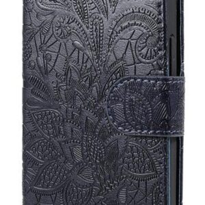 Tel1 Xiaomi Redmi A5 4G Lace Flower Embossing Θήκη Βιβλίο - Blue