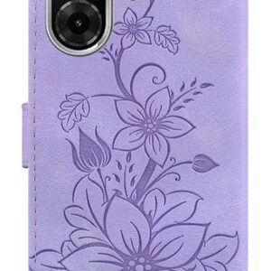 Tel1 Xiaomi Redmi A5 4G Lily Embossing Horizontal Flip Θήκη Βιβλίο - Purple